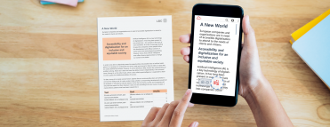 CIB easyRead: Reading comfortably with AI on small screens for your scans and documents
